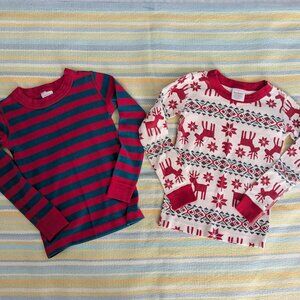 ⭐ Lot of 2 Hanna Andersson PJ pajama tops size 5